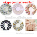 3D Rhinestone Decorations Nail Art Design Crystal Glitter Peral Nail Art Charms Wheel DIY Manicure Nail Tips Decorations